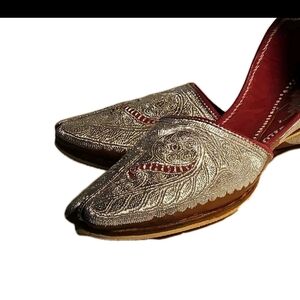 Kabussa Men 7.5 Khussa Jutti Ethnic Sherwani   Indian Cottagecore Y2K Boho[3B]